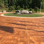 Stained Concrete Monument Floor