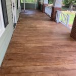 Epoxy Flooring Contractor in Lewisburg | Concrete wood front porch