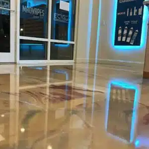 Metallic marble epoxy concrete floor west virginia
