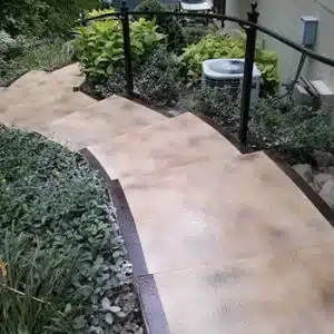 Stained concrete stairs west virginia